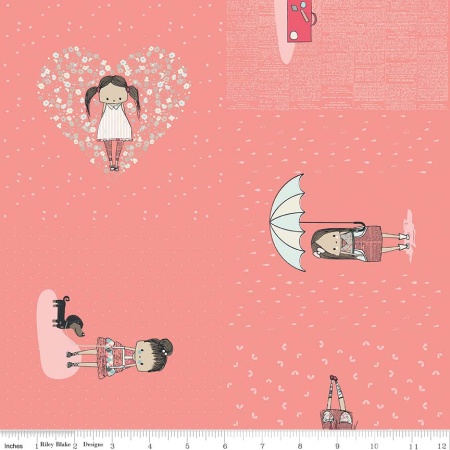 Ткань 100% хлопок [C7710-CORAL]