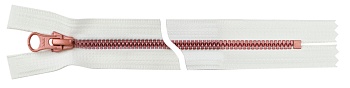 Молния Metalux, однозамковая, розовая, тип5 (20см)