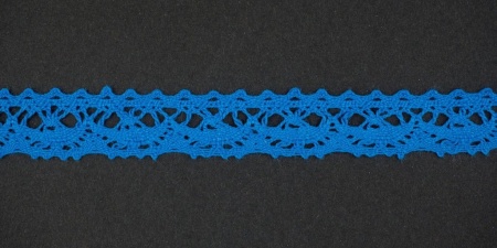 Тесьма кружевная, 16мм,  цвет голубой, ALFA Тесьма кружевная, 16мм,  цвет голубой, ALFA