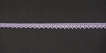 Тесьма кружевная, 6мм, цвет светло-фиолетовый, ALFA (AF-011-027) Тесьма кружевная, 6мм, цвет светло-фиолетовый, ALFA (AF-011-027)