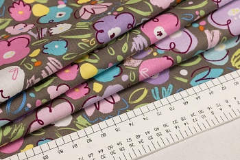 Ткань 100% хлопок [C6952-GRAY]