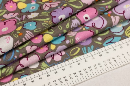 Ткань 100% хлопок [C6952-GRAY]