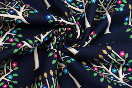 Ткань 100% хлопок [CM6608-NAVY-D]