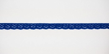 Тесьма кружевная, 8мм,  цвет индиго, ALFA Тесьма кружевная, 8мм,  цвет индиго, ALFA