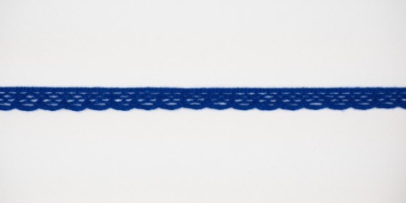 Тесьма кружевная, 8мм,  цвет индиго, ALFA