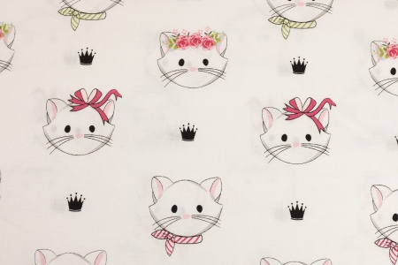 Ткань 100% хлопок [C8910-WHITE]