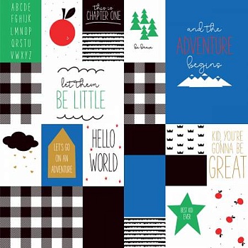 Ткань 100% хлопок [SC7510-BLUE]