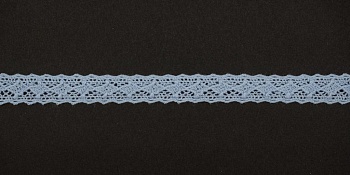 Тесьма кружевная, 13мм,  цвет светло-голубой, ALFA Тесьма кружевная, 13мм,  цвет светло-голубой, ALFA