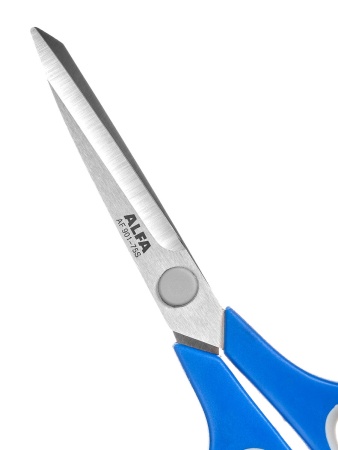 Ножницы раскройные с резиновыми вставками, 19 см, Alfa