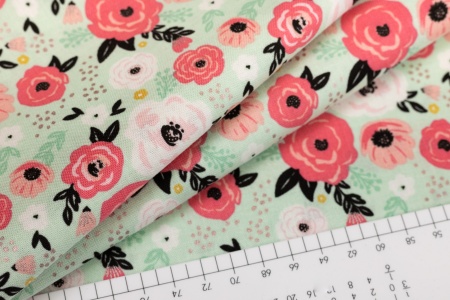 Ткань 100% хлопок [SC8634-MINT]