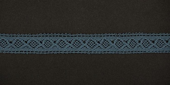 Тесьма кружевная, 15мм,  цвет серый, ALFA Тесьма кружевная, 15мм,  цвет серый, ALFA