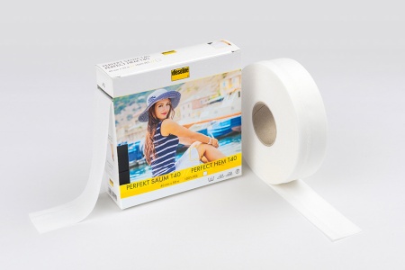 Лента для подгиба Perfect-Saum 10, 4см х 50м, белый Лента для подгиба Perfect-Saum 10, 4см х 50м, белый