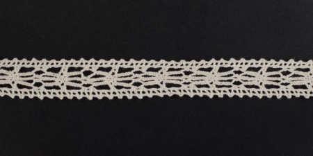 Тесьма кружевная, 25мм,  цвет натуральный, ALFA Тесьма кружевная, 25мм,  цвет натуральный, ALFA