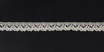 Тесьма кружевная, 14мм,  цвет натуральный, ALFA Тесьма кружевная, 14мм,  цвет натуральный, ALFA