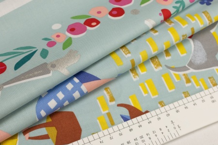 Ткань 100% хлопок [SP8687-MINT]