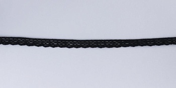 Тесьма кружевная, 8мм,  цвет черный, ALFA Тесьма кружевная, 8мм,  цвет черный, ALFA