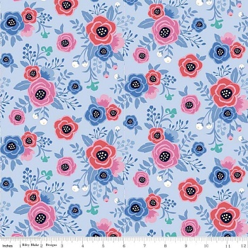 Ткань 100% хлопок [C8201-PERIWINKLE]