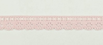 Тесьма кружевная, цвет св.розовый, 19мм Тесьма кружевная, цвет св.розовый, 19мм