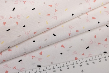 Ткань 100% хлопок [C7843-WHITE]