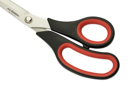 Ножницы раскройные с резиновыми вставками, 25 см, Aurora