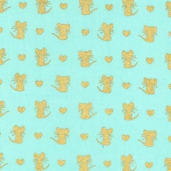 Ткань 100% хлопок [CM7620-AQUA-D]