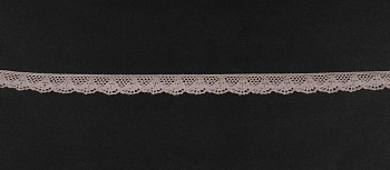 Тесьма кружевная, 12мм, цвет мокко, ALFA Тесьма кружевная, 12мм, цвет мокко, ALFA