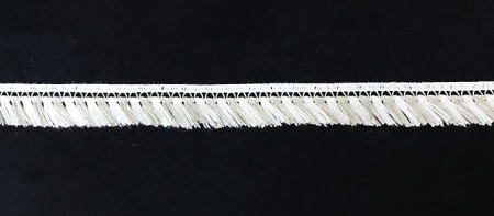 Тесьма кружевная 100% полиэстер, Mauri Angelo (белая)