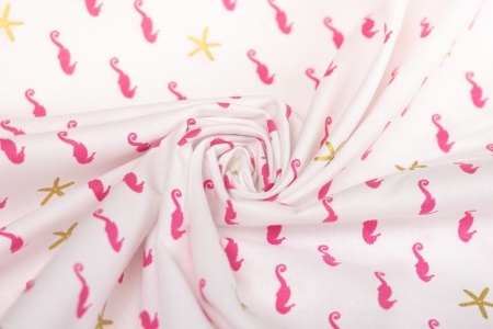 Ткань 100% хлопок [SC7611-WHITE]