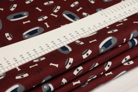 Ткань 100% хлопок [C7551-BURGUNDY]