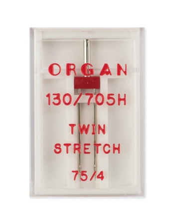 Иглы двойные стретч № 75/4,0, 1 шт
