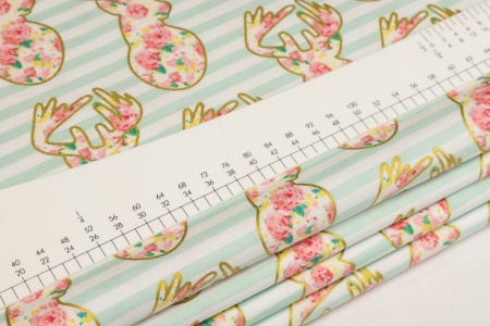 Ткань 100% хлопок [SC6892-MINT]