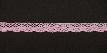 Тесьма кружевная, 13мм, цвет светло-розовый, ALFA (AF-048-020) Тесьма кружевная, 13мм, цвет светло-розовый, ALFA (AF-048-020)