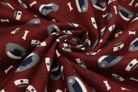 Ткань 100% хлопок [C7551-BURGUNDY]