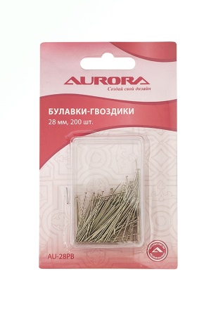 Булавок-гвоздиков, 28 мм, 200 шт/уп Булавок-гвоздиков, 28 мм, 200 шт/уп