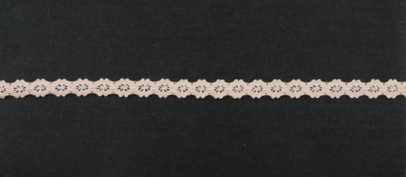 Тесьма кружевная, 11 мм, цвет нежно-розовый, ALFA