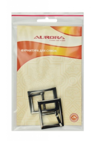 Пряжка  черный никель, 25,5*42мм Aurora