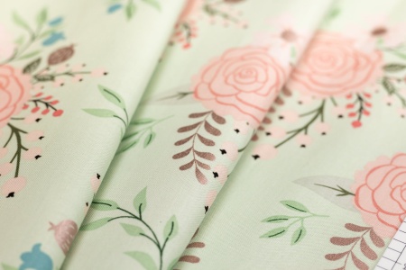 Ткань 100% хлопок [SC8160-MINT]