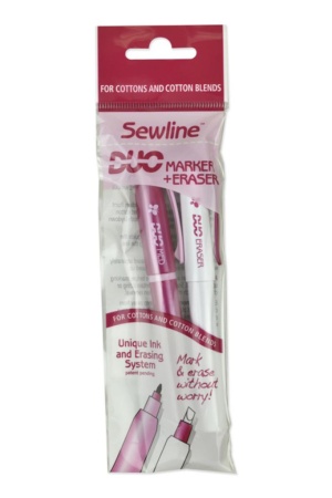 Набор маркеров DUO, черный маркер 2мм+корректор, Sewline