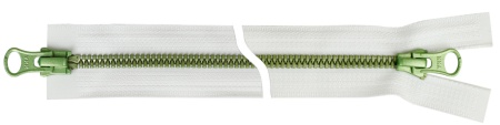 Молния Metalux, двухзамковая, зеленая, тип5 (75см) Молния Metalux, двухзамковая, зеленая, тип5 (75см)