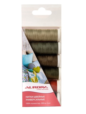 Набор ниток Aurora Камуфляж Набор ниток Aurora Камуфляж