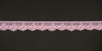 Тесьма кружевная, 12мм,  цвет светло-розовый, ALFA Тесьма кружевная, 12мм,  цвет светло-розовый, ALFA