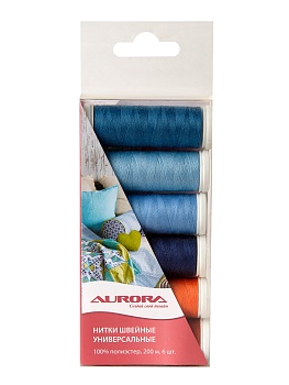 Набор ниток Aurora Джинс голубой