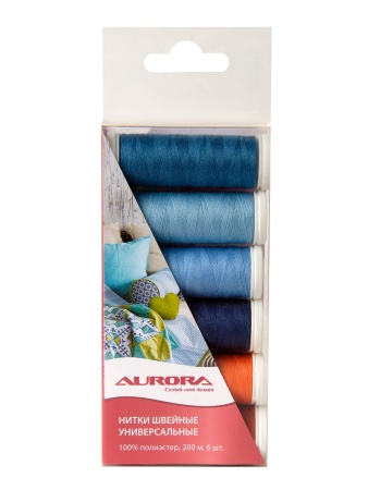Набор ниток Aurora Джинс голубой