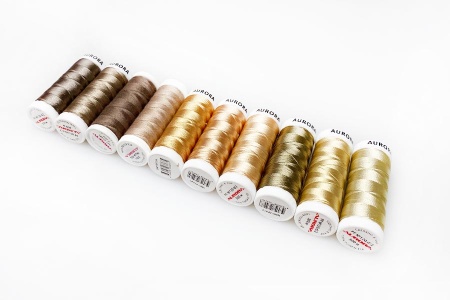 Набор ниток Aurora креативный Бежевый