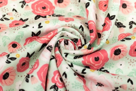 Ткань 100% хлопок [SC8634-MINT]