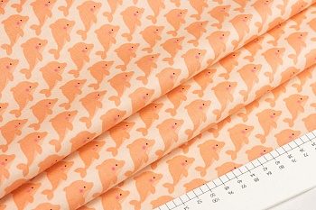 Ткань 100% хлопок [C5962-CORAL]