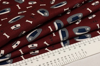 Ткань 100% хлопок [C7551-BURGUNDY]