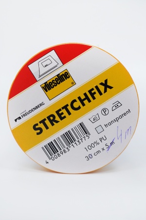 Флизелин клеевой на бумажной основе для эластичных тканей Stretchfix, 30см*5м, прозрачный Флизелин клеевой на бумажной основе для эластичных тканей Stretchfix, 30см*5м, прозрачный