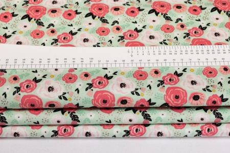 Ткань 100% хлопок [SC8634-MINT]