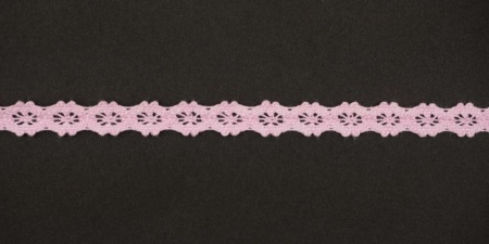 Тесьма кружевная, 11мм,  цвет светло-розовый, ALFA Тесьма кружевная, 11мм,  цвет светло-розовый, ALFA